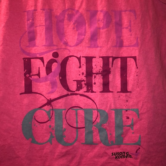 Hope Fight Cure Breast Cancer Tank Top - Picture 2 of 7